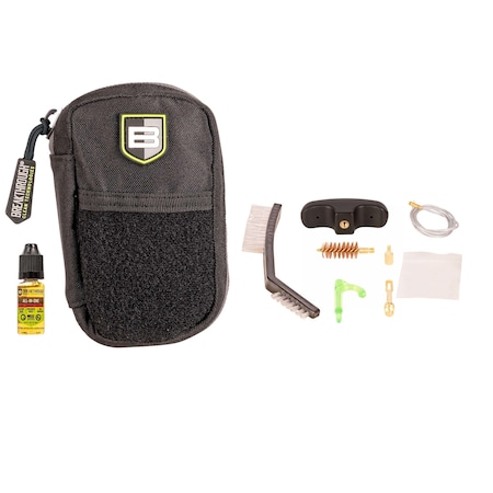 Breakthrough Clean Technologies Badge Series Pull-Through Cleaning Kit w/ Molle Pouch, 12 Gauge BT-COP-12